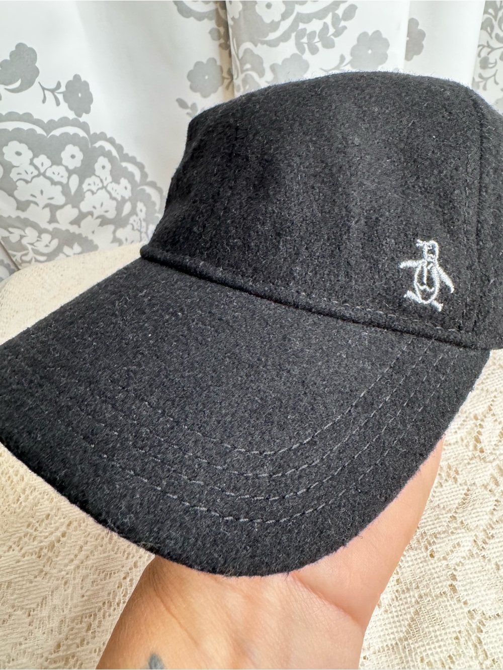 Original Penguin Black Adjustable Baseball Cap OSFA